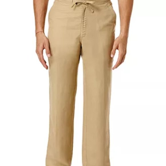 Big and Tall Drawstring Linen-Blend 32" Length - Picture 1 of 4